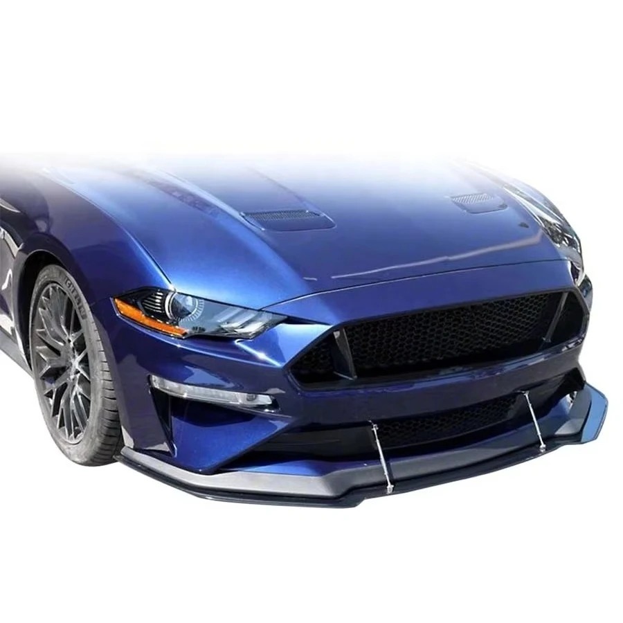 APR Style Carbon Fiber Front Lip & Chin Splitter Body Kit for 2019-2022 Mustang Bumper New Condition